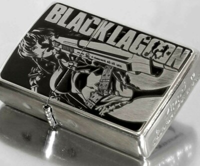 Zippo Black Lagoon Levi Silver Brass Double Sided Processing