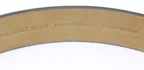 Cole Haan CHRM31024 Men's 35MM Chocolate Brown Suede Leather Belt Size 40 - NEW - Picture 4 of 8