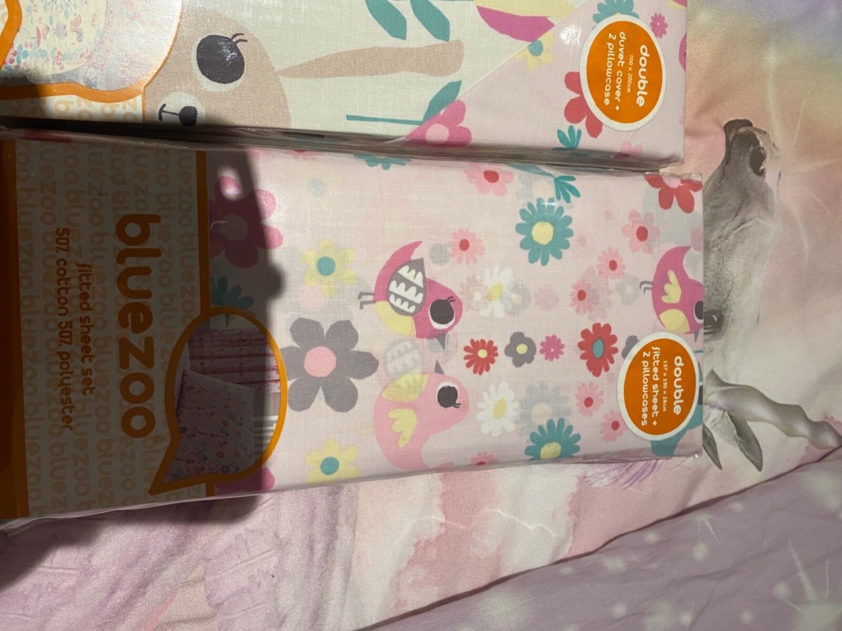 Blue zoo Double bed kids Duvet set UK