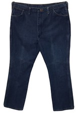 Mens Wrangler Blue Denim Jeans Vintage Made In USA Size 42W 32L 945PW 