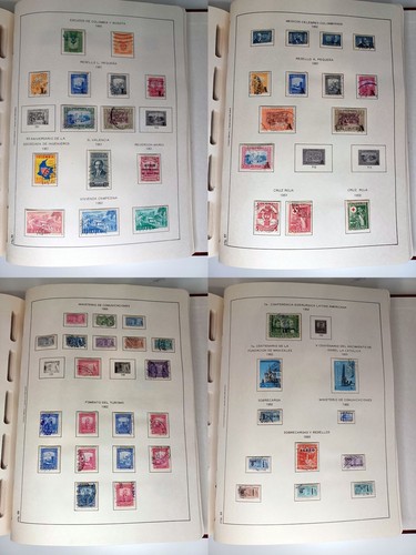 Colombia Classics Stamps complete album 1859-1958 108 pages with 433 stamps - Picture 13 of 18
