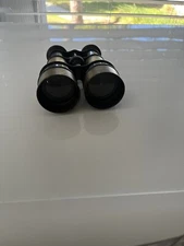 vintage binoculars leather case