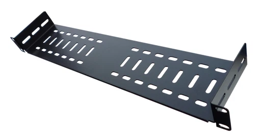 1U RACK SHELF 19 inch 100mm deep vented base