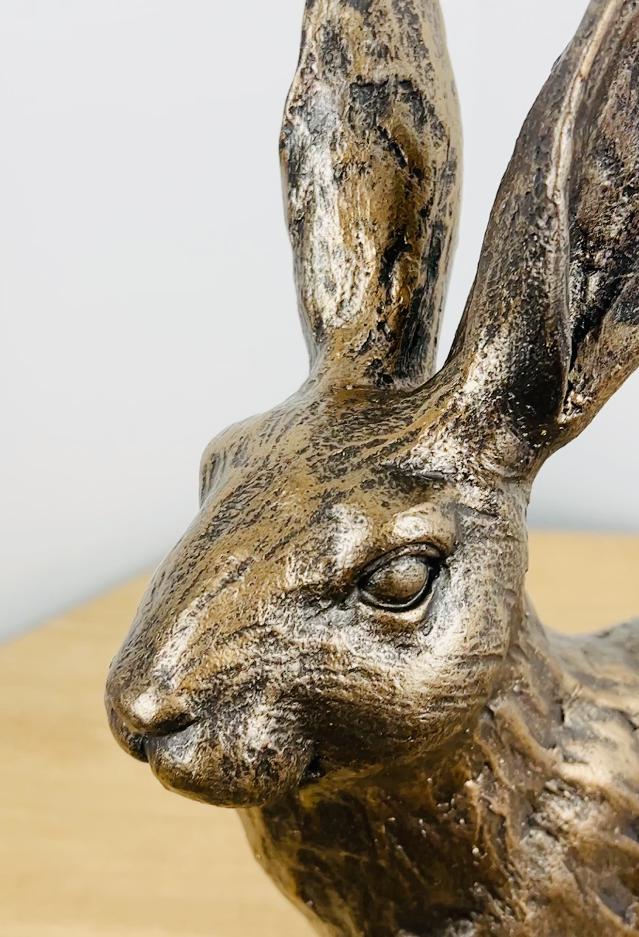 Large Bronze Hare Ornament Sculpture Statue Home Decoration Gift Rabbit