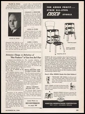 1946 Hamilton Manufacturing Corp. Columbus Ohio Cosco Stools Vintage Print Ad