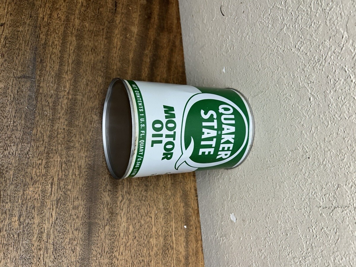 Vintage Quaker State motor oil can ~ Still full | eBay