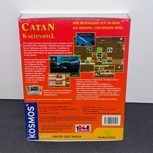 Mit Turnierkarten Catan Kartenspiel PC Big Box 2001 Spiel Teuber Kosmos Euro - Picture 3 of 8