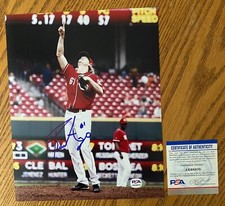 Bronson Arroyo Cincinnati Reds Signed 8x10 Photo PSA COA RARE B