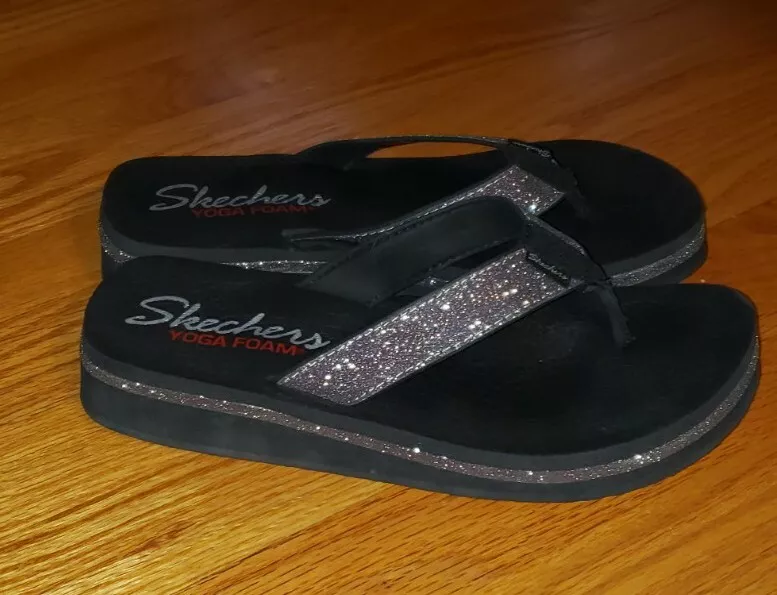 Skechers flip flops size clearance 9