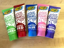 20 Pack Crayola Kids Bathtub Finger Paint Soaps 3 oz Red/Blue/Green/Purple/Pink