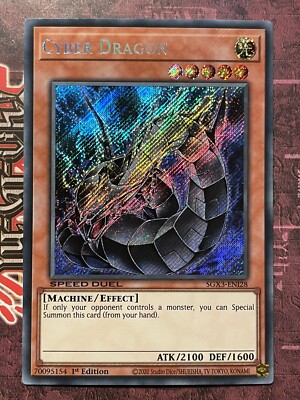 Cyber Dragon - SGX3-EN128 - Secret Rare - 1st Edition - Speed Duel