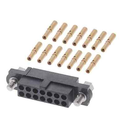 CONN RCPT 14POS CRIMP 22AWG GOLD
