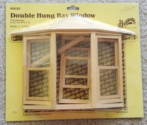 Houseworks Double Hung Bay Window Dollhouse Miniature 5020 1/12 Scale