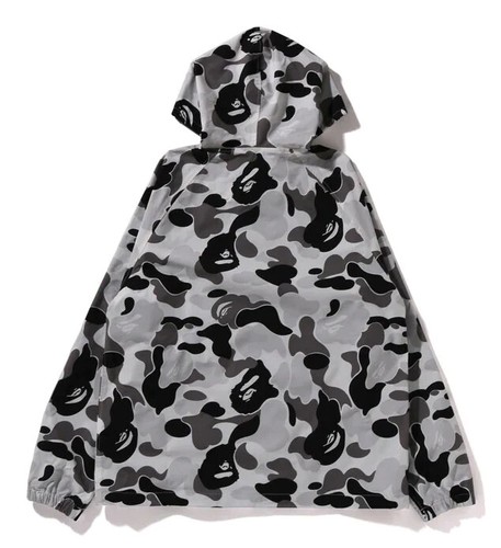 *A BATHNIG APE Ladies' ABC CAMO HOODIE JACKET Gray / Blue / Pink 1J80240003 - Picture 8 of 11