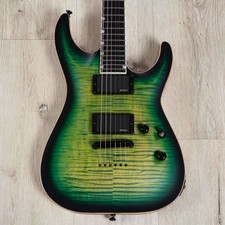 Esp Usa Horizon-ii Guitar, Flame Maple, Emg 81-x / 85-x Pickups, Dark Lime Burst