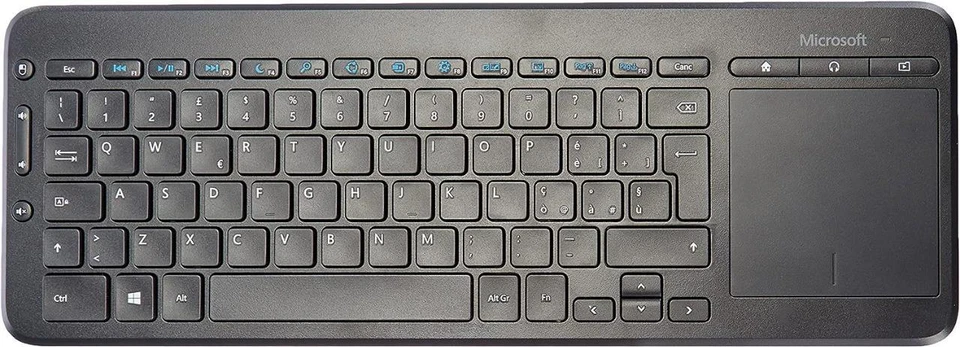 Microsoft Wireless All In One Media Keyboard with Touchpad Italian QWERTY Layout - Image 2 of 4