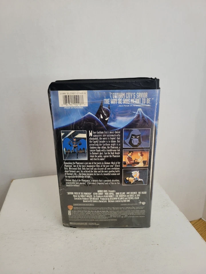 Batman - Mask of the Phantasm VHS, 1994, Black Clamshell With Promos - Image 3 of 4