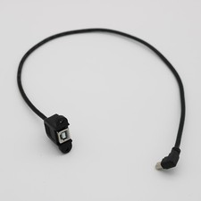Mini 5 Pin Male Left Angle to USB 2.0 B Female Panel Mount Extension Cable 50cm