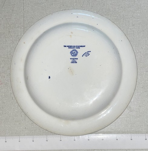 Antique c1899 Wedgwood LONGFELLOW BIRTHPLACE Portland ME Collector Plate - 9.3" - Picture 3 of 4