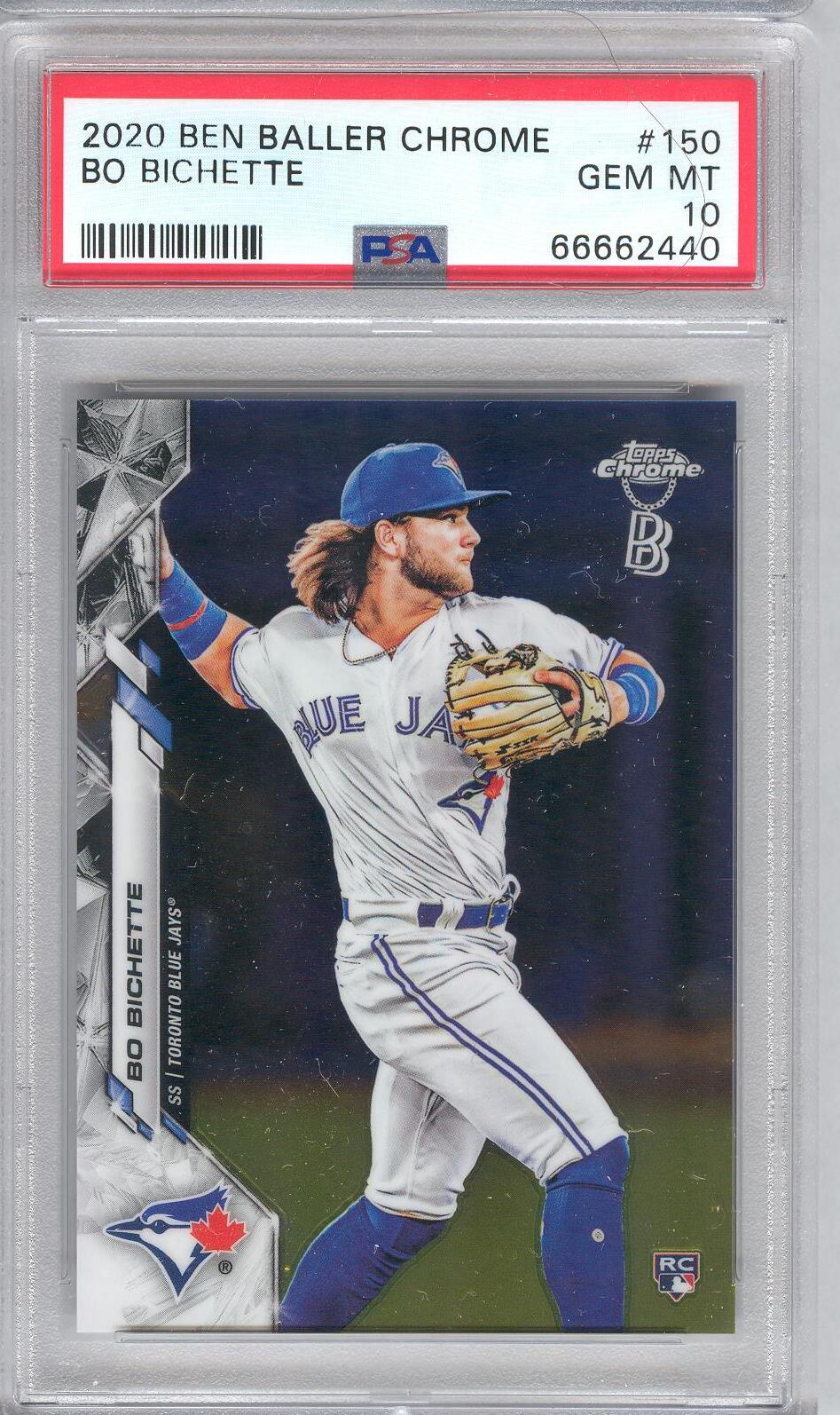 Bo Bichette 150 2020 Topps Chrome Ben Baller Rookie RC - PSA 10 - Gem Mint