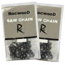 RocwooD Chainsaw Chain Fits Stihl MS340 MS390 MS391 20" 3/8 .063 1.6 72DL x2