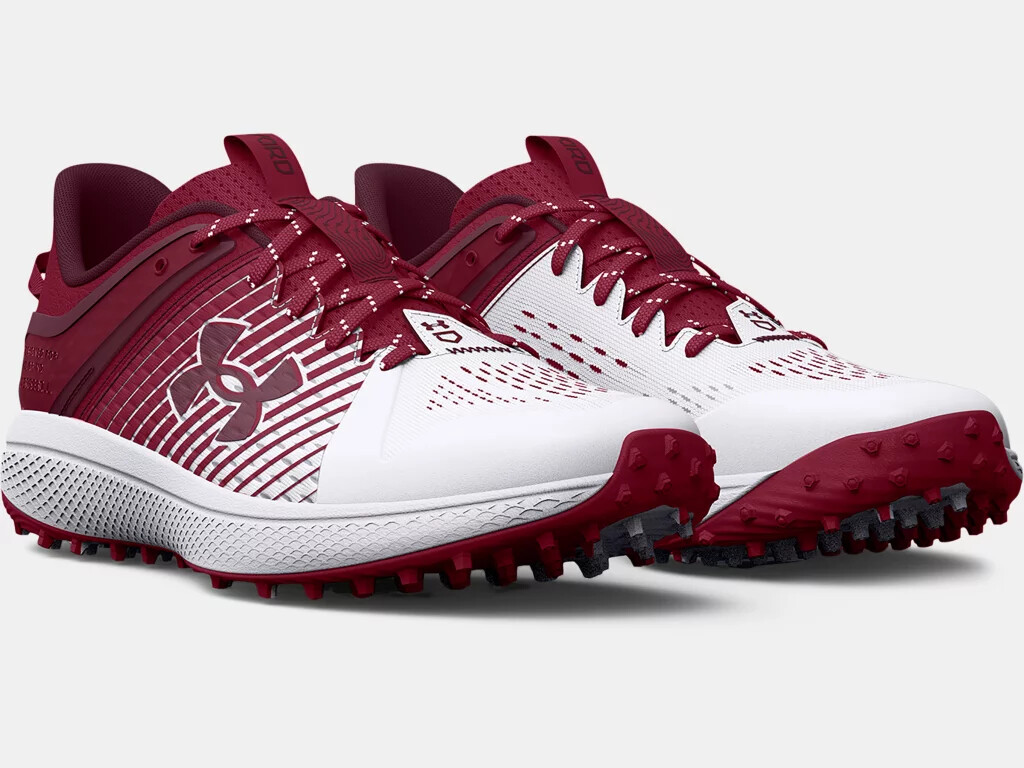 シューズ UNDER ARMOUR YARD TURF Under Armour Yard Turf Black & White Field Shoes | Ump Attire