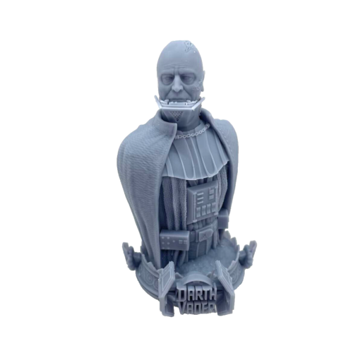 Star Wars Darth Vader 3D Printed Resin Unpainted Grey Bust Action Figure 10cm - Afbeelding 1 van 7