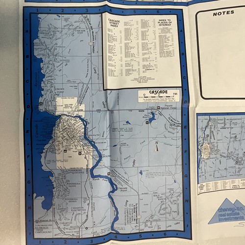 McCall Region Idaho Undated Hunt enterprises Folded Paper Map OldPaperMaps - Picture 17 of 21