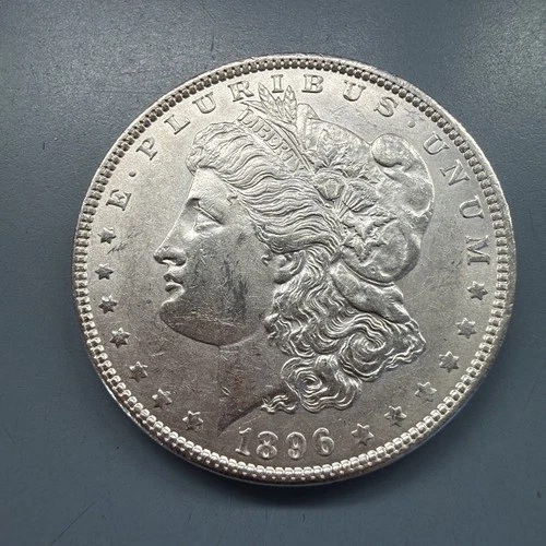 1896 P MORGAN SILVER DOLLAR  AU TO BU