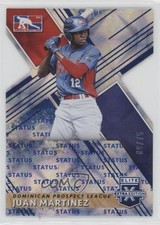 2019 Panini Elite Extra Edition Status Blue Die-Cut 69/75 Juan Martinez #206 6fs