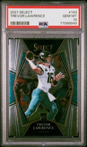 2021 Panini Select Trevor Lawrence Rookie RC Premier Level #143 Jaguars PSA 10