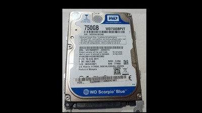 Western Digital WD7500BPVT Blue 750GB interne Festplatte (6,4 cm (2,5 Zoll),