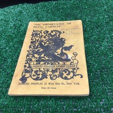 The Importance of Being Earnest by Oscar Wilde Frenchs Standard Edition Book PB