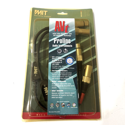 MIT AVT  Proline XLR Cables; 0.5m Pair Balanced Interconnects NEW