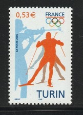 TIMBRE FRANCE NEUF N° 3876 ** JEUX OLYMPIQUES TURIN 2006
