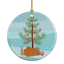 Caroline's Treasures Peruvian Guinea Pig Ornament Christmas Ceramic CK4443CO1