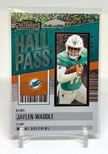Jaylen Waddle #8 2023 Panini Contenders Hall Pass Miami Dolphins