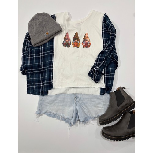 Campfire Shirt Upcyled Handmade