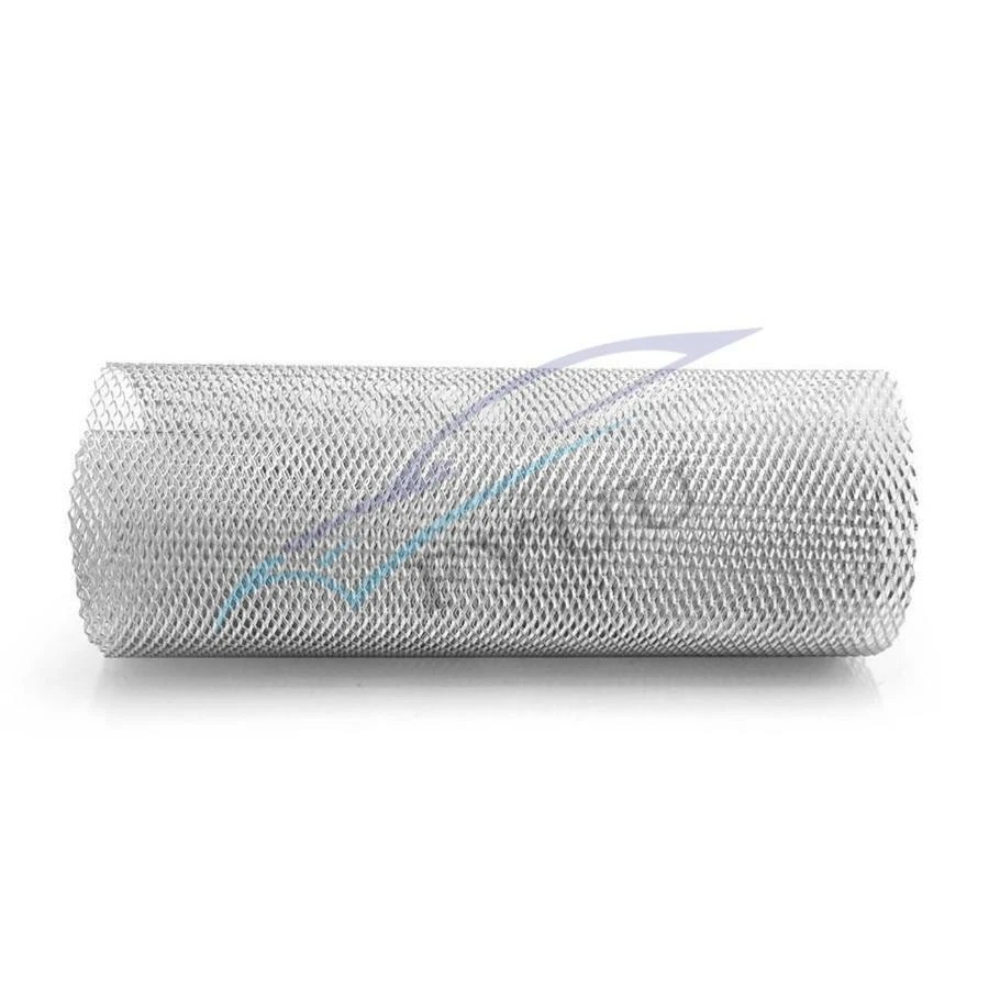 40"x13" Silver Rhombus Style Aluminium Vehicle Grille Net 8mm*16mm Mesh - Image 3 of 4