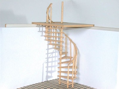 Gestaltungsplan mit zwei Treppen