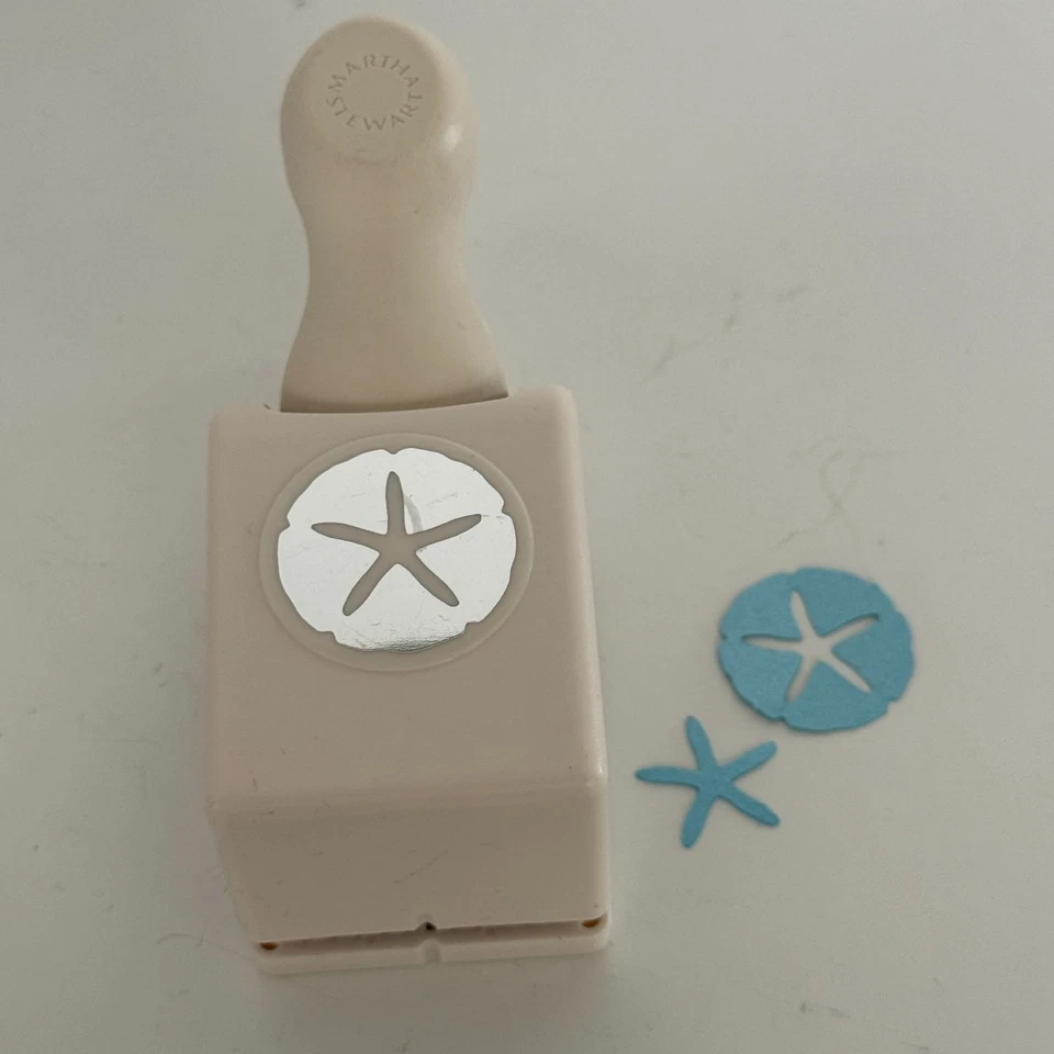 Punzón de papel Martha Stewart dólar de arena herramienta artesanal fabricación de tarjetas álbumes de recortes playa Foto 2 de 4