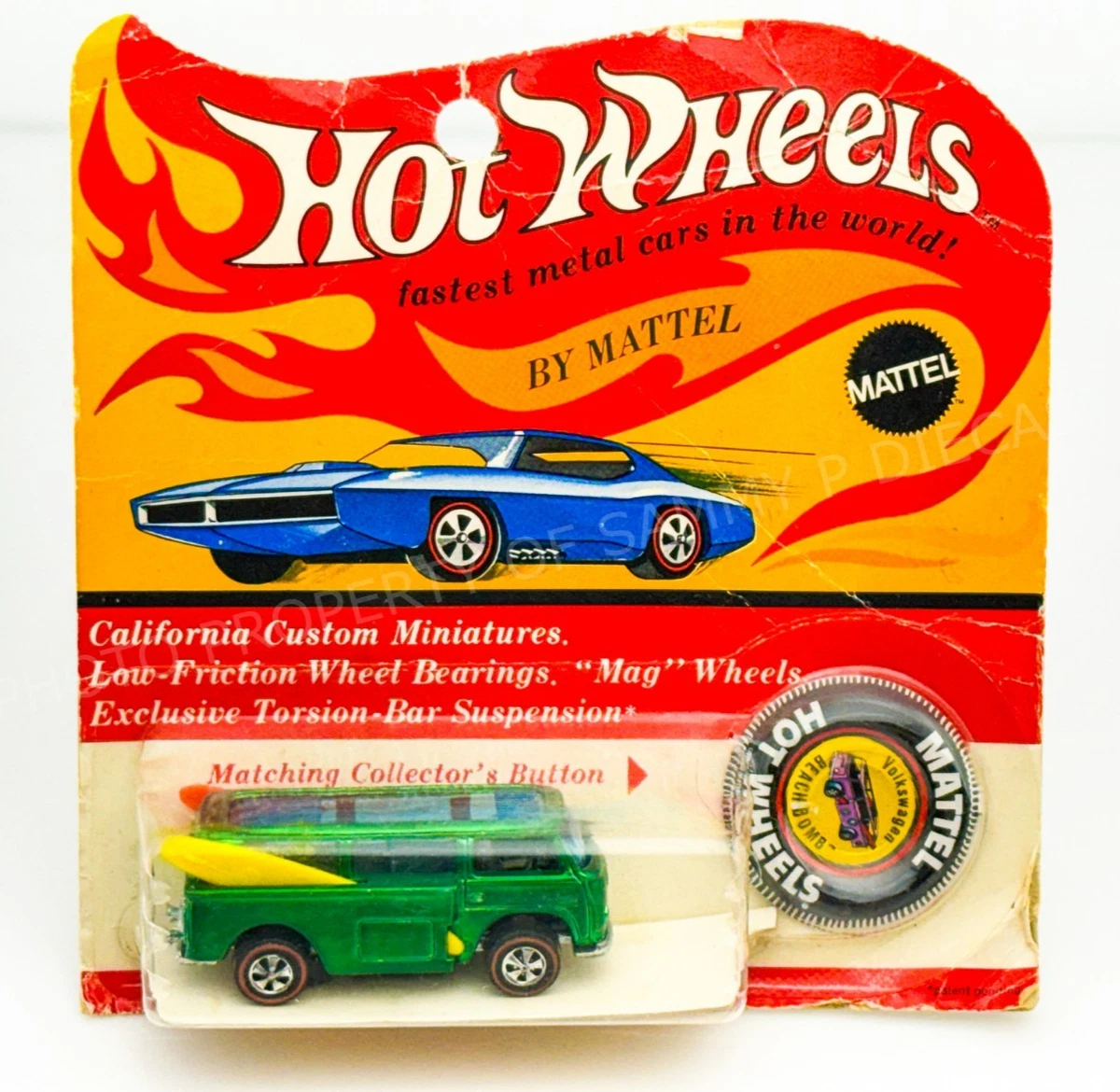 Hot Wheels Volkswagen 1969 Year of Manufacture Vintage Manufacture