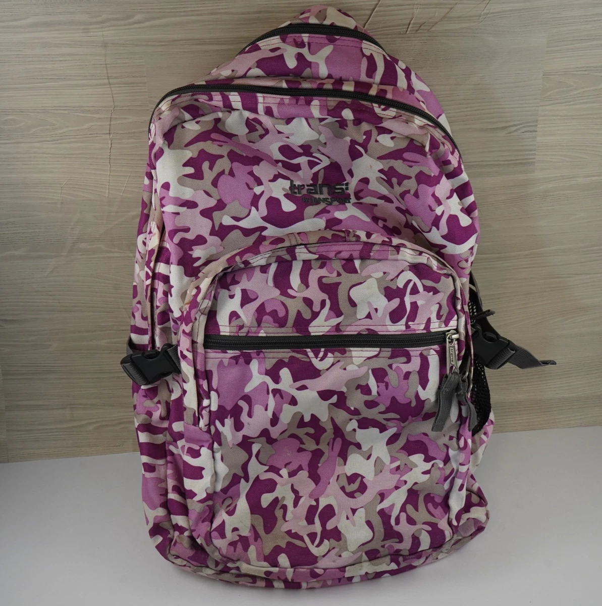 NWT Badgley  Mischka Nylon Pink Camo Backpack w/ Removable Belt Bag‎ Badgley Mischka | Bags | Badgley Mischka Pink Camo Backpack  main image 4