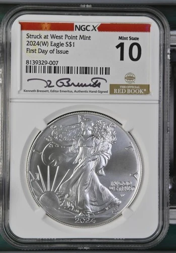 2024 W Eagle NGC-X MS10 First Day of Issue