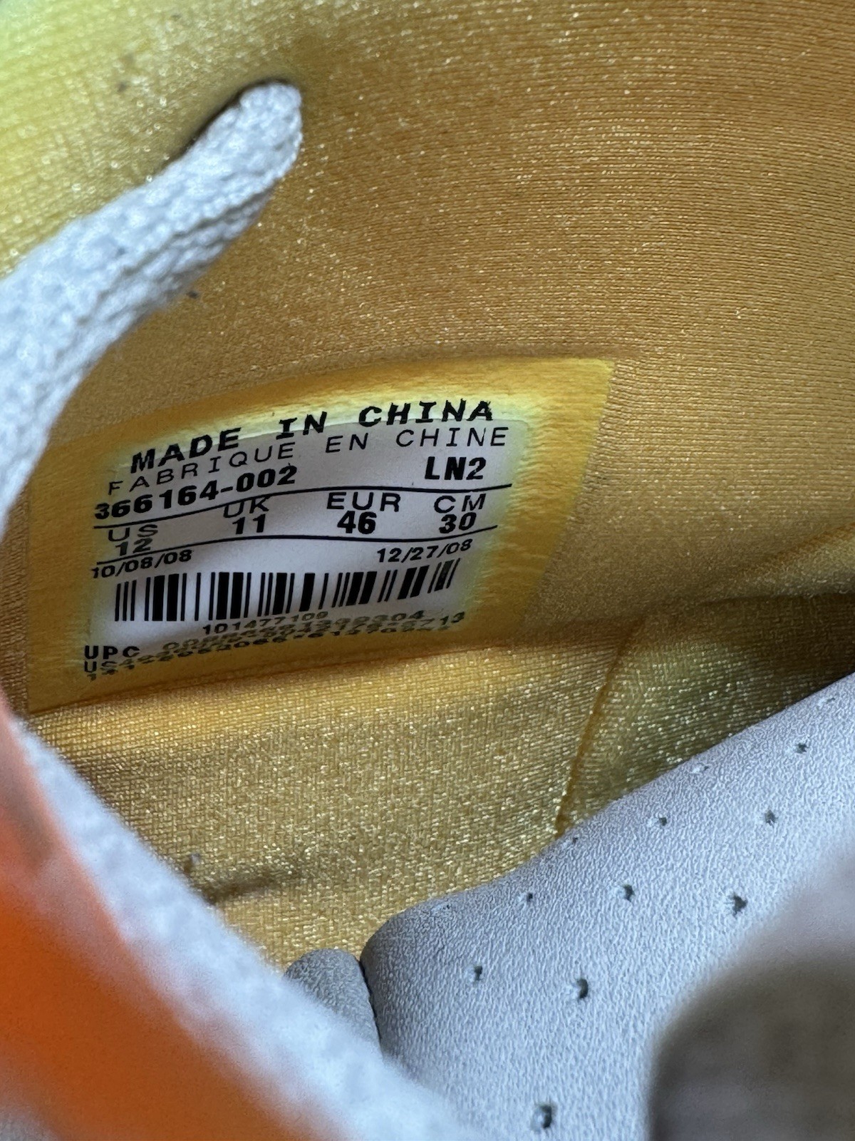 Nike Air Yeezy 1 Zen Grey 2009 Rare Mismatched Size 366164-002 image 10