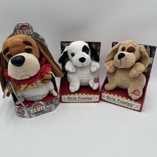 Elvis Presley Singing Plush Hound 2 x Preferred Plush 1 x Gemmy Not Working NOS