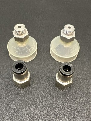 2 PCS New Festo Suction Cup VASB-30-1/8-SI-B 1377637 W/ Conek 6mm  1/8  Female