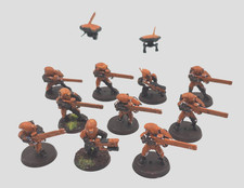 Tau Fire Warriors and Drones Warhammer Tau Empire 40K Painted