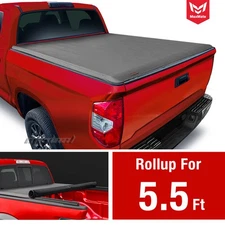 Fit 2022-2026 Toyota Tundra 5.5' Bed Soft Roll-up Tonneau Cover