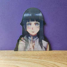 Hinata Hyuga Naruto 3D Anime Lenticular Peeker Sticker Car Decal